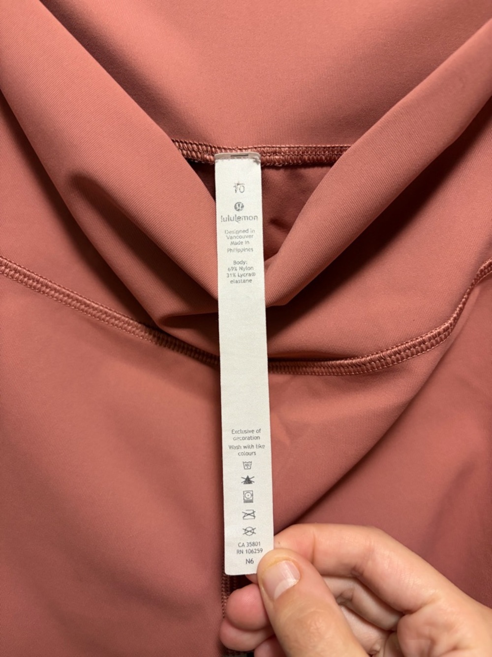 Lululemon Wunder Under High-Rise Tight 28" *Full-On Luxtreme Brier Rose Size 10 - Picture 4 of 5